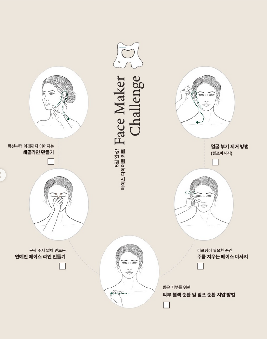 [Aromang] Face Guasha Set